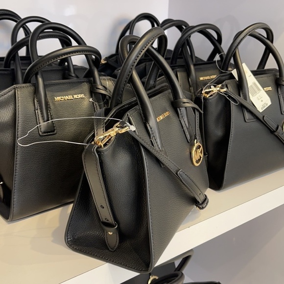 Michael Kors Avril Small Satchel Crossbody Black - Picture 14 of 16